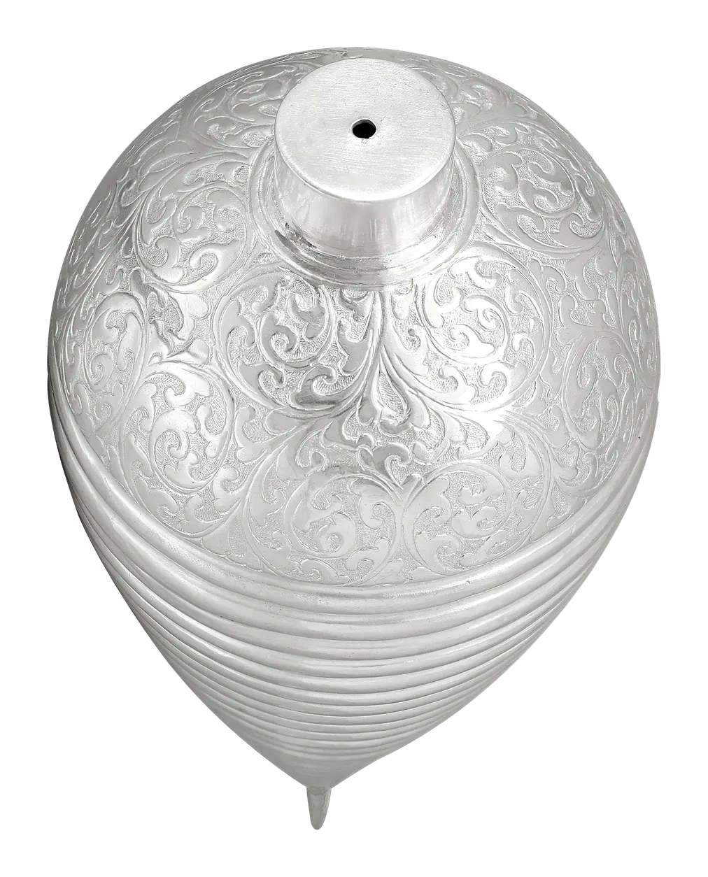 Lattu — seen from above, in silver